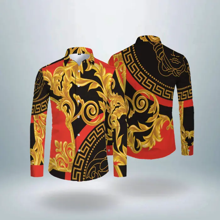 Luxury long sleeve shirt versace pattern hot gift - 603603